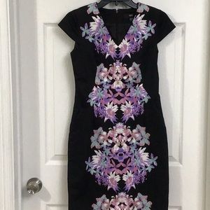 Dress with floral pattern